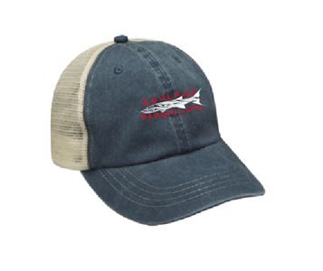 Ashland Barracudas Pigment Dyed Trucker Hat w/Logo