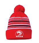 Aulea Swim Club Striped Pom Beanie w/Logo