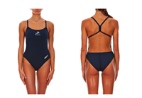 Carrollton Bluefins Female Challenge Back Suit w/Logo