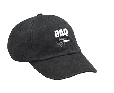DAQ Black Baseball Cap w/Logo