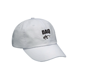 DAQ White Baseball Cap w/Logo
