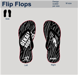 DeKalb Aquatics Custom Flip Flop