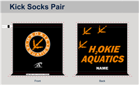H2Okie Aquatics Custom Kick Socks Pair