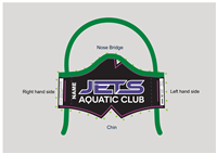 JETS Aquatic Club Tie-Back Mask