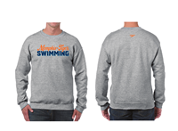Memphis Tiger Swimming Grey Crewneck Sweatshirt