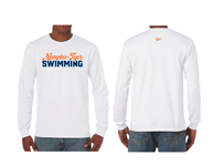 Memphis Tiger Swimming White LS Shirt