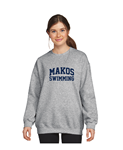 Mississippi Makos Vintage Grey Crewneck Sweatshirt