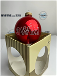 "SWIM" with Bubbles Ornament