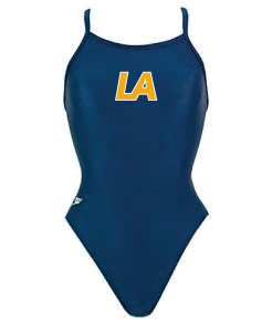 Lanier Aquatics Female Suit -- Lycra navy with logo