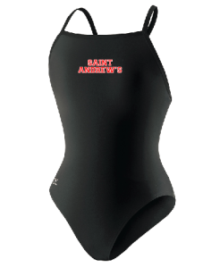 St. Andrew's Female Poly Crossback Suit w/Logo