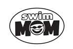 Swim Mom Oval Magnet