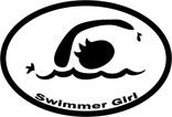 Swimmer Girl Decal