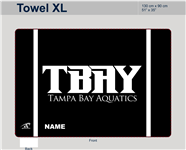 TBAY Custom XL Microfiber Towel - 51"x35"
