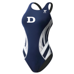 Dacula Dolphins Girls Thick Strap Suit + LOGO