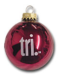 tri. Christmas ornament