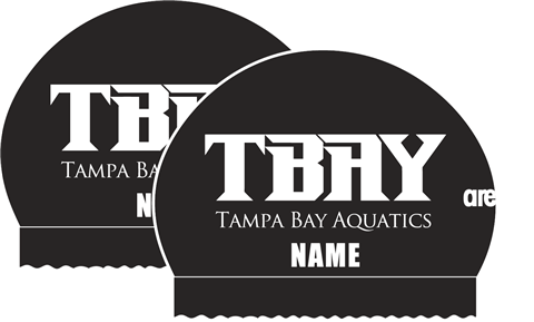 2x TBAY Personalized Black Silicone Caps