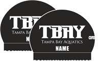 2x TBAY Personalized Black Silicone Caps