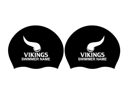 2x Personalized Silicone Tennessee HS VIKINGS Caps