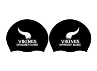 2x Personalized Silicone Tennessee HS VIKINGS Caps