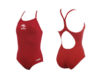 Aulea Swim Club Light Drop Back Suit w/Logo