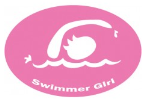 Swimmer Girl Decal (PINK)