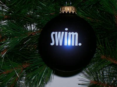 "Swim" Christmas Ornament