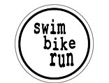 Swim Bike Run Sticker