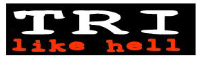 Tri Like Hell Bumpersticker