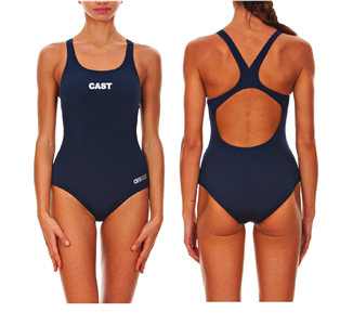 CAST Female Swim Pro Back Suit w/Logo