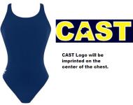 CAST Female Team Suit Speedo Navy Superproback lycra