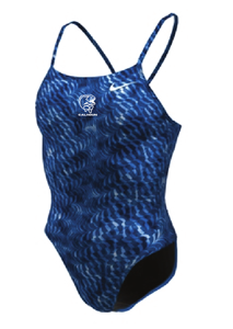 Calhoun Blue Barracudas Female Printed Cutout Suit w/Logo