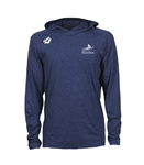Carrollton Bluefins LS Hooded Tee w/Logo