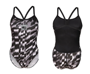 DeKalb Aquatics Female Printed Challenge Back Suit w/Logo - 2026-2027