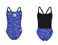 Duke Diving Female Challenge Back Suit w/Logo - 2024-2025