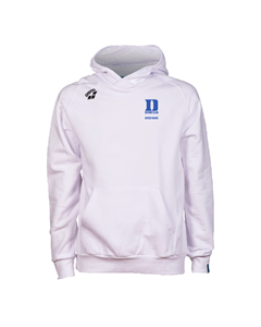 Duke Diving arena White Fleece Hoodie w/Logo
