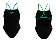 Grasslands Flippers Female Turnback Thin Strap Suit w/Logo