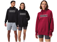 H2Okie Aquatics Unisex Fleece Hoodie w/Twill - LTD Blackout Collection