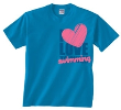 I Love Swimming (blue)