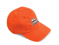 Kingston Clippers Orange Pigment Dyed Baseball Cap w/Logo