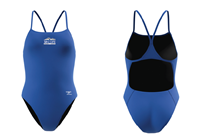 McCallie/GPS Aquatics Solid Female Turnback Suit w/Logo