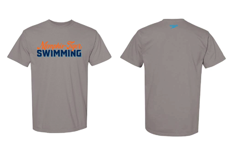 Memphis Tiger Swimming Grey Shirt - Comfort Colors