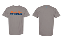 Memphis Tiger Swimming Grey Shirt - Comfort Colors