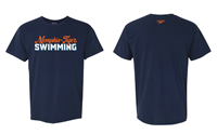 Memphis Tiger Swimming Navy Shirt - Comfort Colors