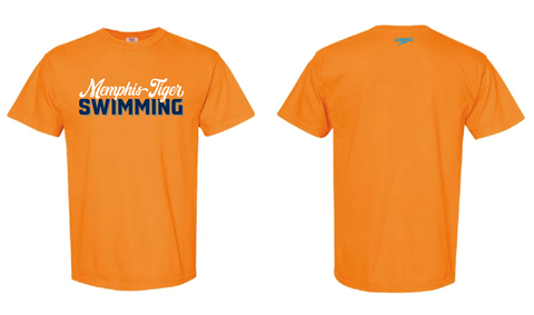 Memphis Tiger Swimming Orange Shirt - Comfort Colors Shirt