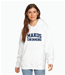 Mississippi Makos Vintage White Fleece Hoodie