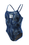 Morning View Female Cutout One Piece Suit w/Logo