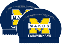 2x Personalized Mississippi Makos Silicone Caps