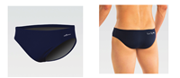 Shades Cliff Navy Brief w/Logo