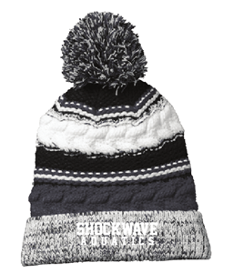 Shockwave Pom Beanie w/Logo