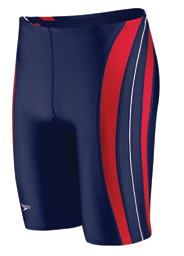 HYCAT Huntington Male Team Jammer: Speedo Rapid Splice Jammer Navy/Red